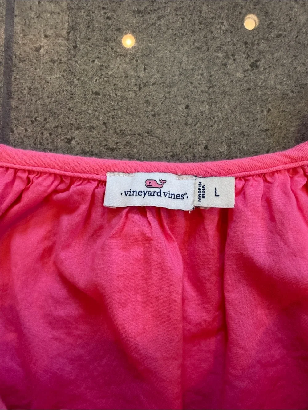 Girls Vineyard Vines Pink Ruffle Dress